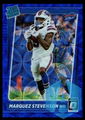 2021 Panini Donruss Optic Rated Rookie RC Blue Scope Prizm #257 Marquez Stevenson